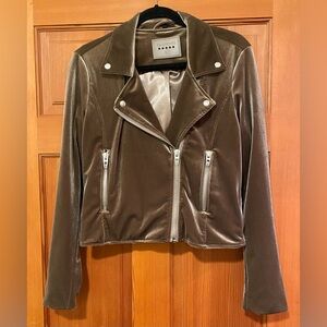 Blank NYC Coffee Run Velvet Moto Jacket Sz M New without tags Gorgeous!